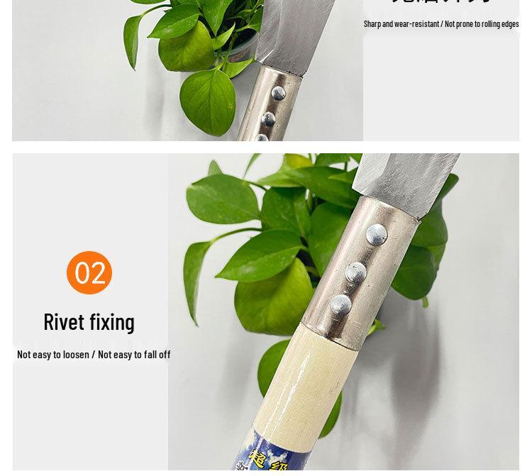 Manganese Steel Scythe: Durable Long-Handled Grass Cutting Knife for Agricultural Use