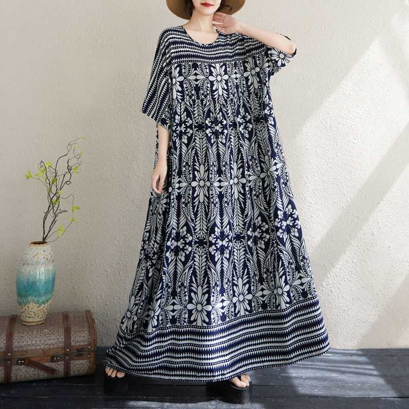 New Women's Loose Bohemian Artistic Dress