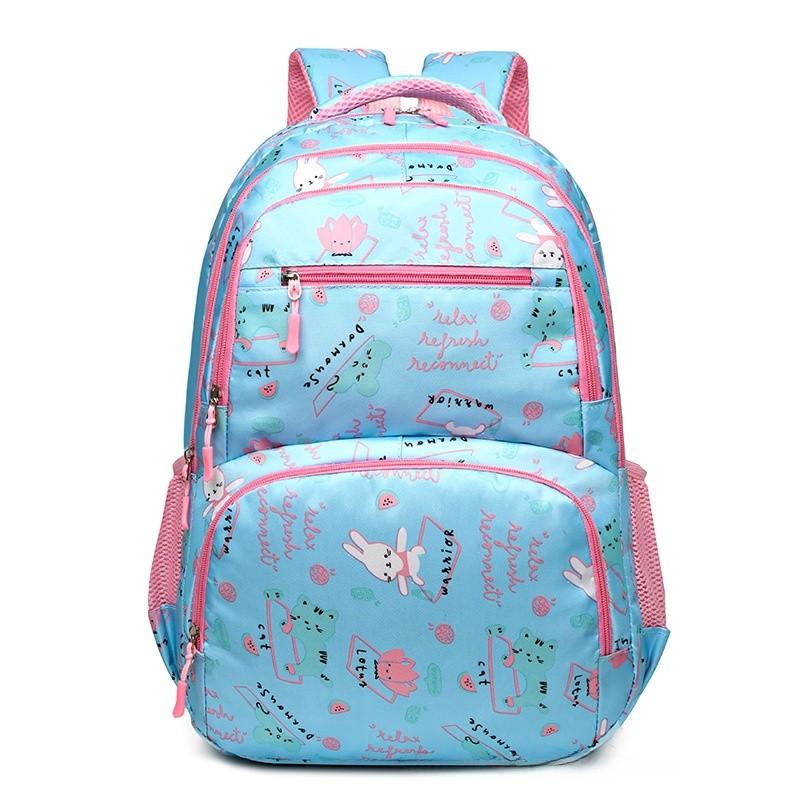 Pattern Rabbit Unisex Schoolbag Kids Backpack Compartment Lightweight Breathable