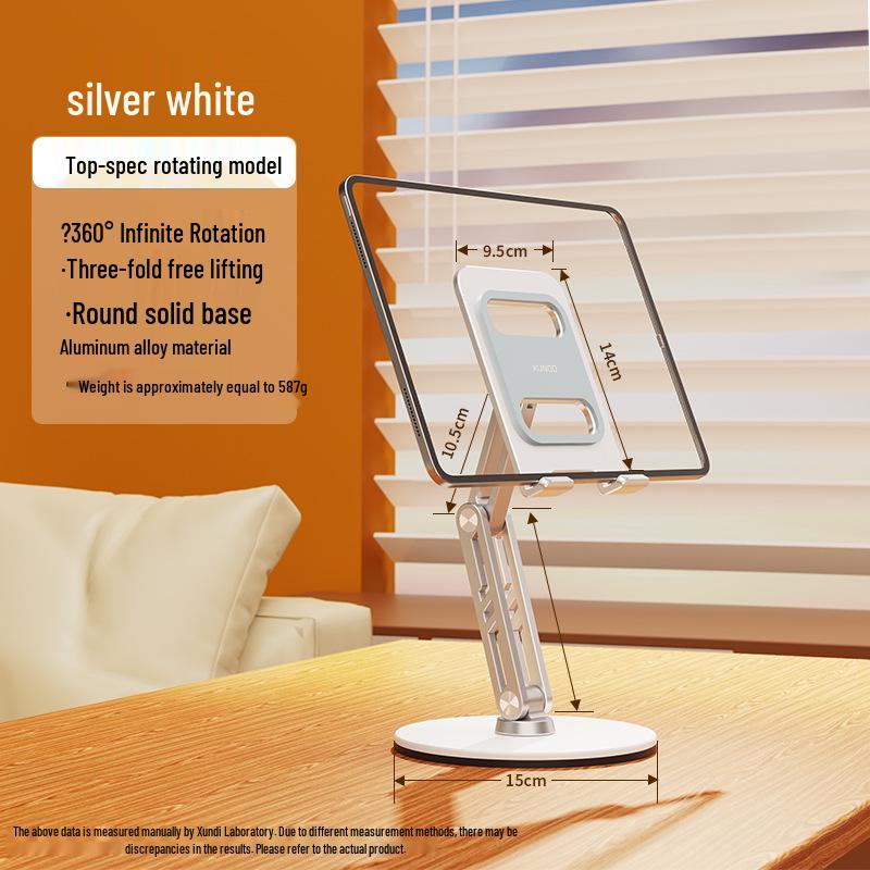 Xundi 2026 Rotatable & Foldable Metal Tablet Desktop Stand for iPad