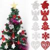 DIY Gifts Wood Crafts Wooden Ornaments  Santa/Elk/Angel Xmas Hanging Christmas Tree Decoration