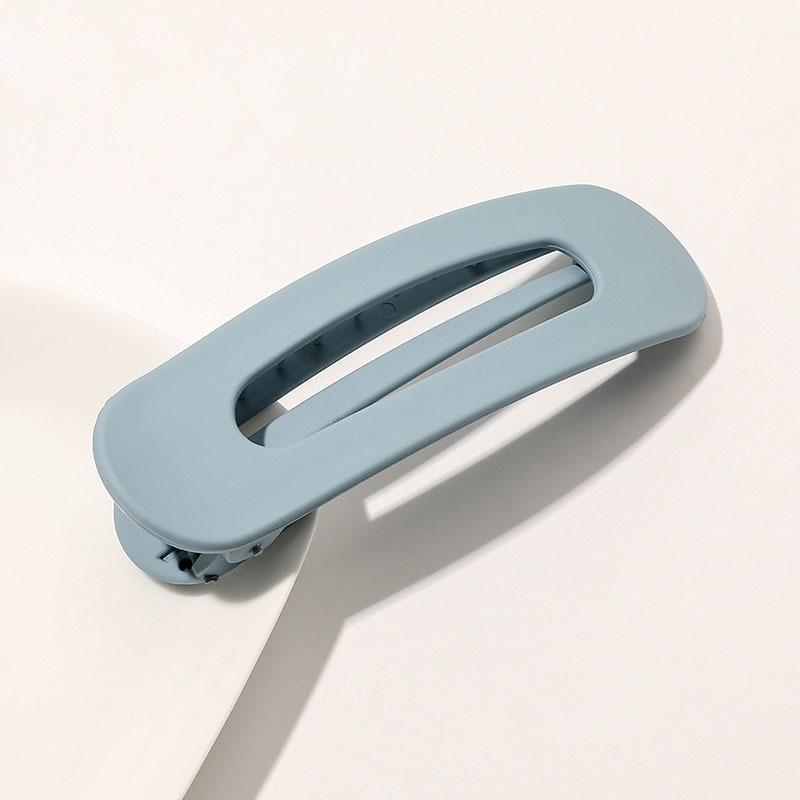 Korean Frosted Large Barrettes For Women Girl Hair Accesories Fashion Color Solid Acrylic Hairpins Toothed Non-slip BB Hair Clips