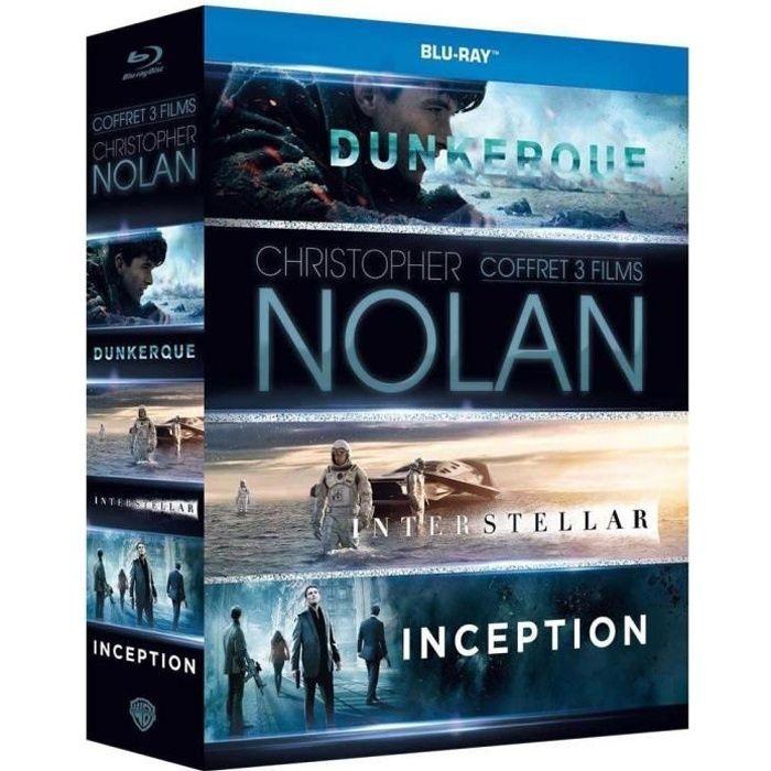 Coffret 3 DVD Nolan : Inception, Interstellar & Dunkerque