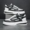Men's board shoes spring and summer new little white shoes platform air cushion sports and leisure shoes inner height increase men's shoes trend versa