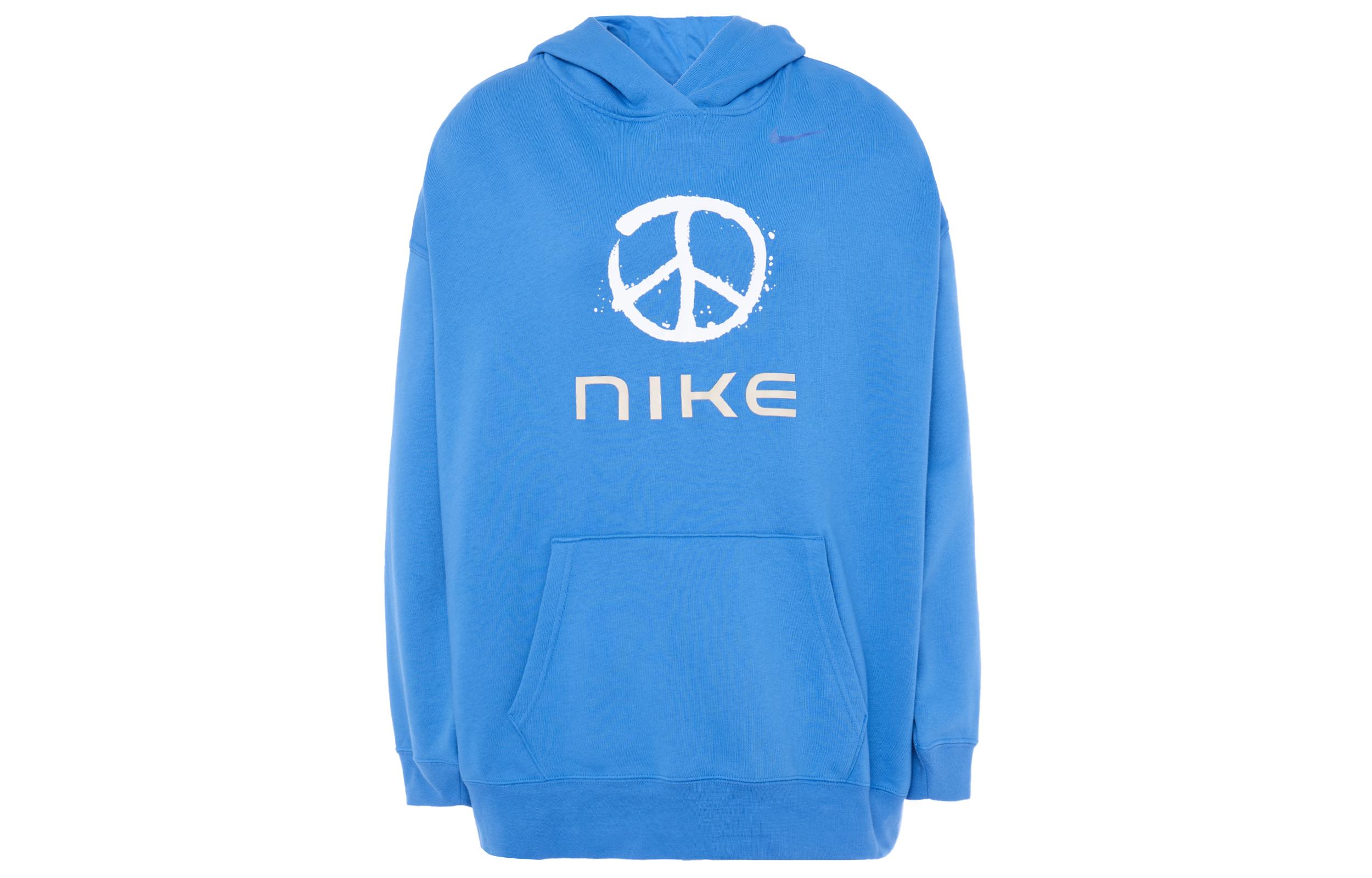 Nike Sweatshirts Women s Blue Hooded Moderate Regular FB1823-435 M
