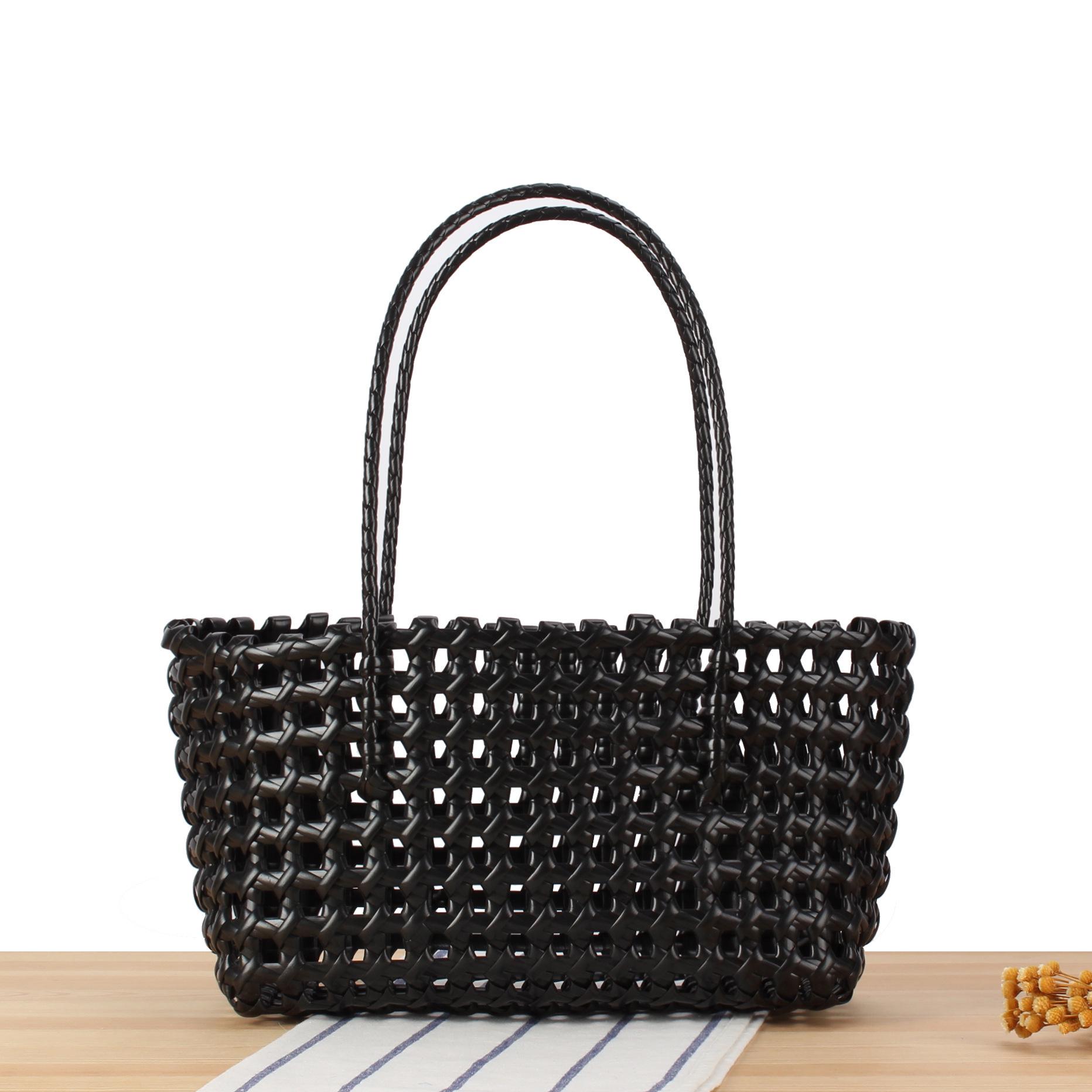 

2025 Women s Hollow Design Basket Bag: Versatile Beach & Casual Vacation Accessory