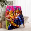 1pc Blanket JoJo's Bizarre Adventure Print Design, Lightweight Blanket for Sofa, Bed- Soft &Warm, Gift for All Seasons like Christmas, Halloween
