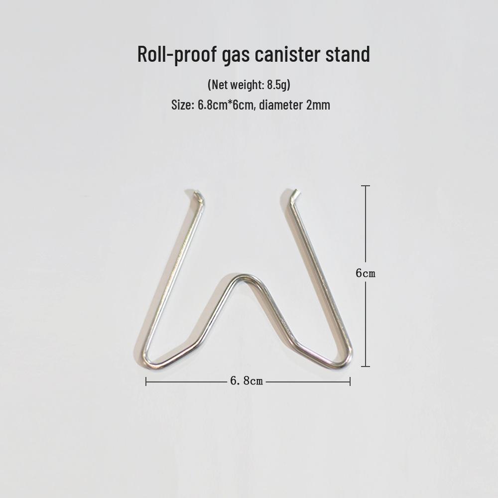 Portable Outdoor Gas Canister Stand with Leak-Proof Metal Buckle for Camping