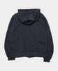 SOME PLACE Double Button Round Pocket Detail Semi-Overfit Soft Hooded Long Sleeve Coat [Charcoal]