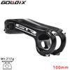 GOLDIX -17 Degree Bicycle Stem Aluminum Alloy 3D Forging 80/90/100mm Length Bike Stem for Mountain Bike 31.8mm Handle