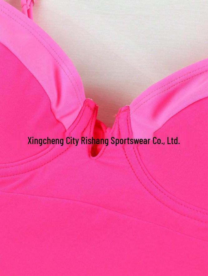 European & American Color Block One-Piece Swimsuit: Sexy, Fresh, High-Waisted, Conservative Design