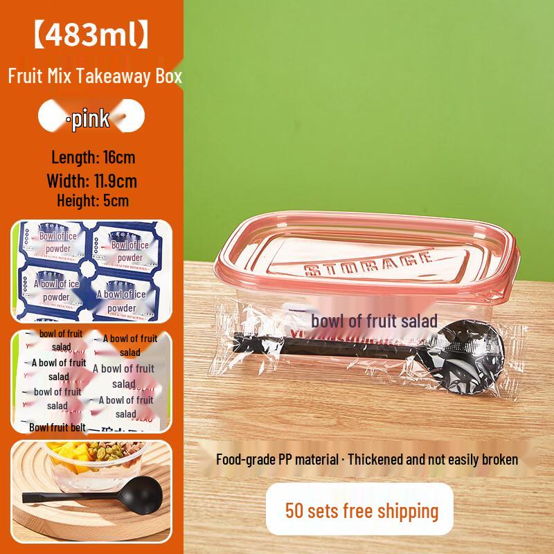 Disposable Fruit Salad Takeout Box