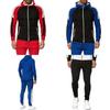 Stylish Men's Tracksuit Jogging Hoodie Coat Jacket With Zipper And Adjustable Pants Set For Activewear