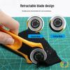 45mm Rotary Cutter with 28mm Wheel Blade for Fabric and Patchwork - Yellow