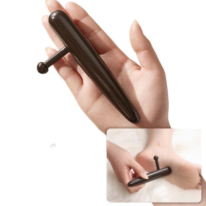 Sandalwood Acupoint Massager Stick - Traditional Chinese Meridian Tool, Wooden Full Body Fascia Scraper