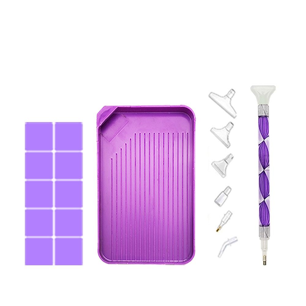 

5D DIY Embroidery Tray Kits Art Tool Mosaic Glue Pen Kit Bedroom 18Pcs A pen set