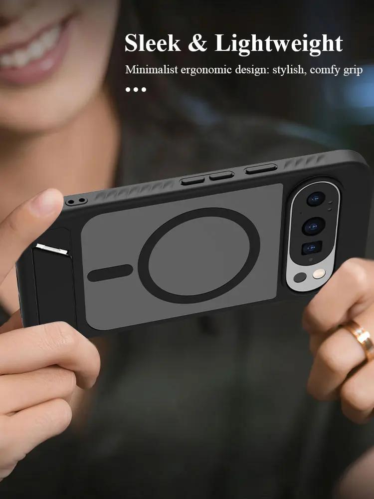 For Google Pixel 10 Pro XL Dofee Magnetic Case TPU+PC Magsafe Charging with Stable Stand Protection Back Cover