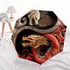 Yin Yang Dragon Art Print: Balance & Strength in DesignUmbrella, Portable 3-Fold Compact Umbrella for Men & Women Gift