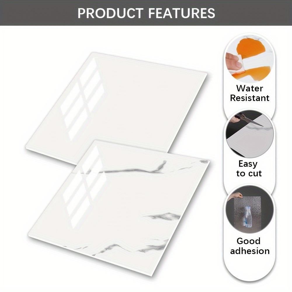 Self-Adhesive Marble Wall Tiles, Mixed Colors Suitable For Modern Decoration, Decorative Tiles Fashionable Tile Patterns  PVC Floor Tiles