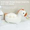 Cute Horse Soap Dish Soap Box Drainable Self Draining Soap Holder Ceramic Soap Container Bathroom Decor Organizer for Sink
