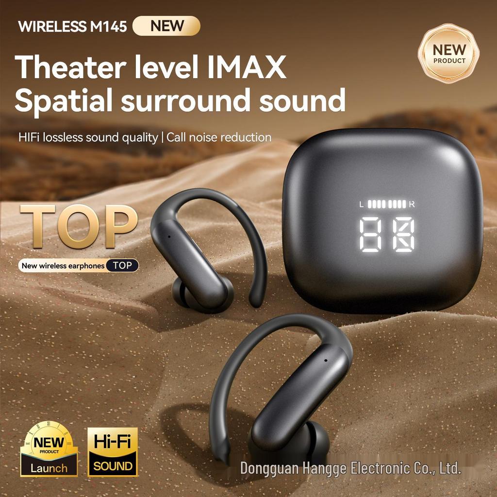 Aktive Geräuschunterdrückung TWS Kabellose Bluetooth Ohrbügel-Kopfhörer M145