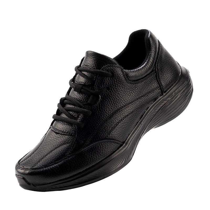 Men's Fashion Safety Shoes - Odorless Cowhide Casual Sports Shoes for Construction Sites