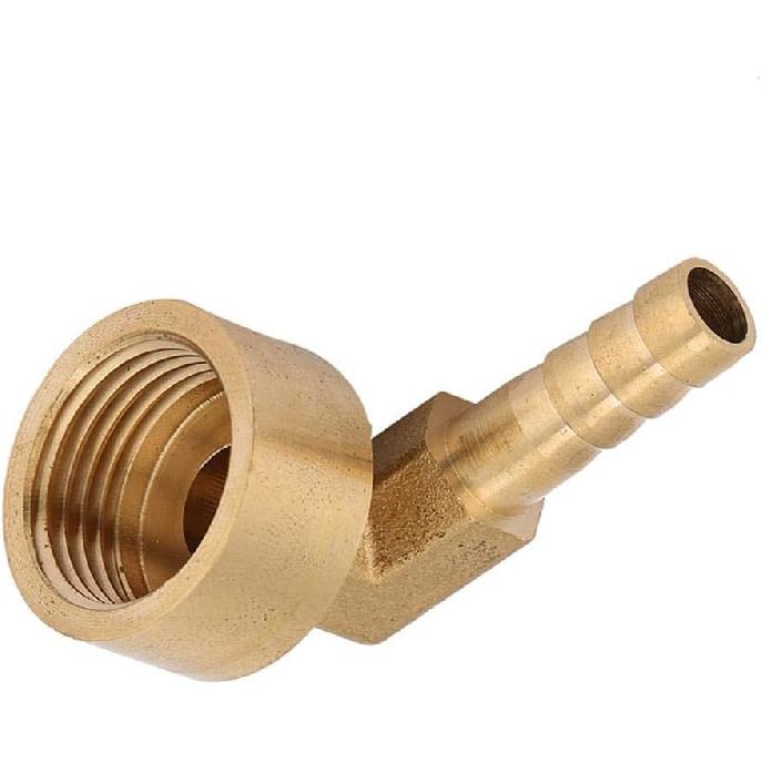 90 Degree Elbow Brass Barb Fitting Female Thread Brass Elbow Hose Barb Coupling Connector Joint Adapter Fitting G1/2 Air/Water/Fuel/Oil/Inert