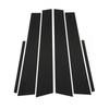 6pc Black Pillar Posts Set Door Trim Piano Cover Kit For Dodge Charger 2011-