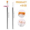 Y-50Pcs Painting Brushes Set Round Flat Hair Nylon for Oil Acrylic Watercolor Art Artists Beginners Students Kids