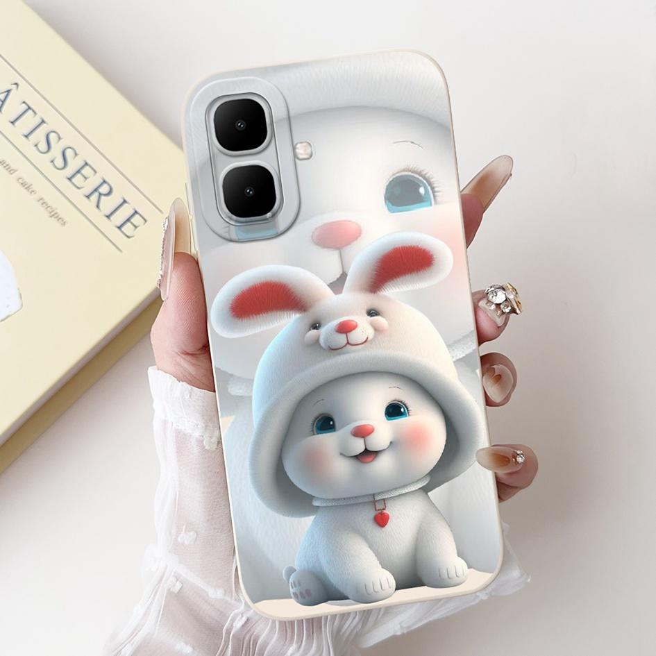 For Infinix Smart 10 Case Cute Rabbit Panda Cartoon Accessories Soft Silicone Protect Phone Cases For Infinix Smart10 Full Cover