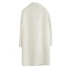 ELLE Solid Color Lazy Mid-Length Double-Sided Wool Double-Breasted Soft Coat Women coats Off-White EX36440