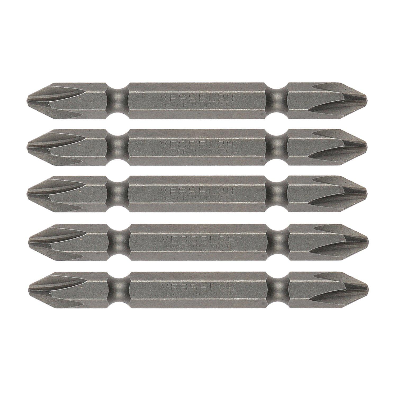 

VESSEL High hardness double ended bit set 5 pieces +2×65 BW-36