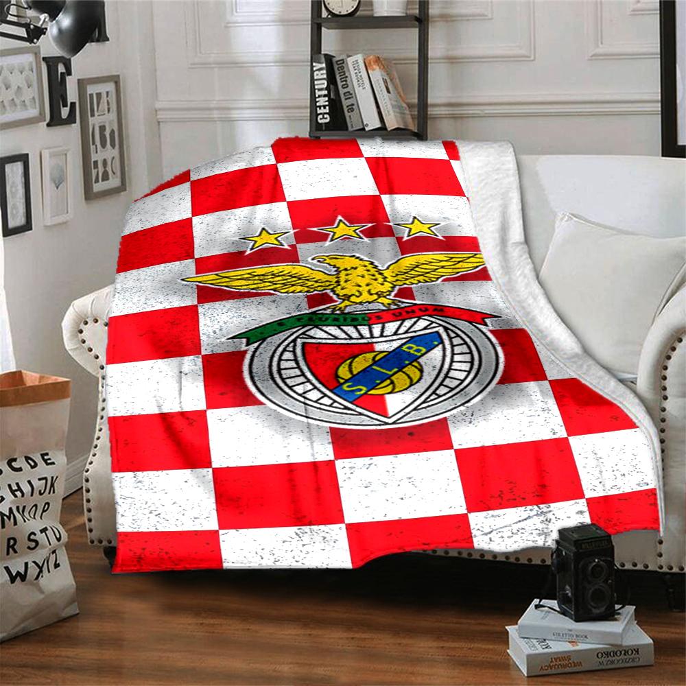 Benfica Motiv Aufdruck Decke - Perfekt für Sofa, Bett, Reisen & Außenbereich | Maschinenwaschbar, Gemütlich & Langlebig.
