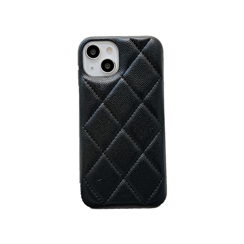 Xiaoxiangfeng rhombus pattern is suitable for iPhone17 mobile phone case Apple 16ProMax leather 15 anti-drop 14 protective case