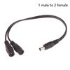 Dc 12V 1 Female To 2 Male Power Split Splitter Cable For Cctv Camera Security Dvr Accessories Led Light Strip