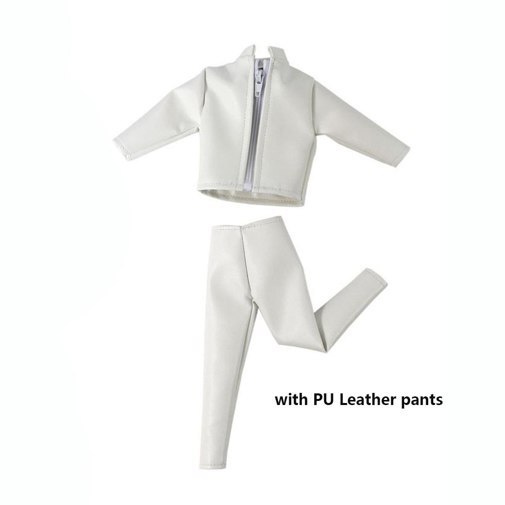 Handmade PU Leather Jacket Pants Suits  For 11.5 Inch Doll/for 1/6 Male Action Figure Dolls