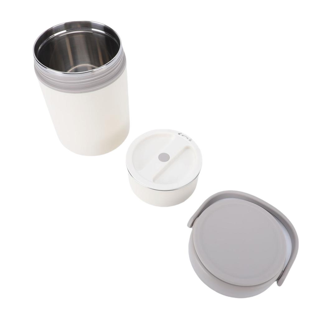 Insulated Soup Cup Stainless Steel Foldable Handle Portable   Food Storage Container for School
