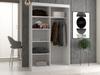 Iga Wardrobe 120C ANTHRACITE ARTISAN