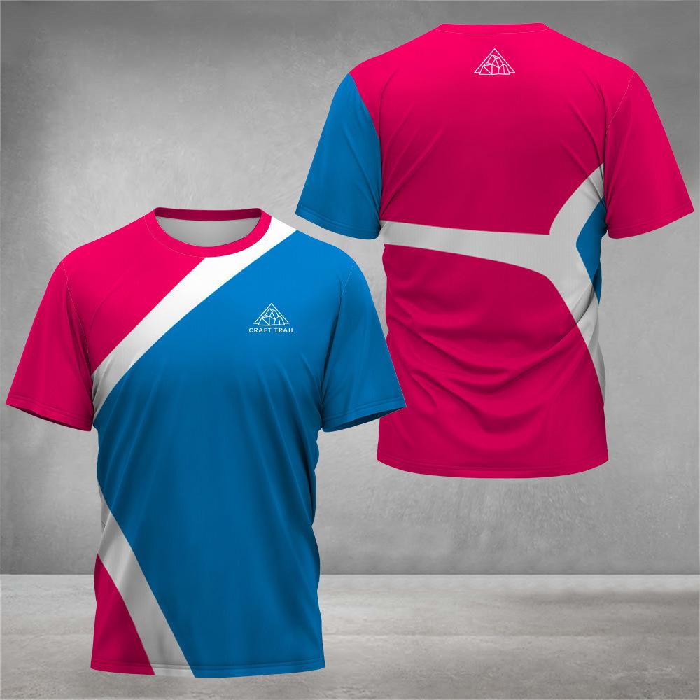 Men Fashion Short Sleeve 3d Print T Shirt Round Neck Summer Plus Size Tees