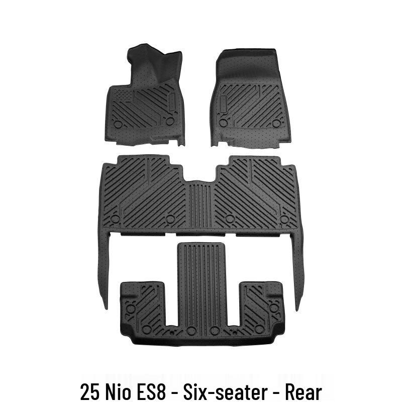 Nio ES8 Floor Mats: 3D High-Edge, Scratch-Resistant, Eco-Friendly TPE, Fits 25 Models