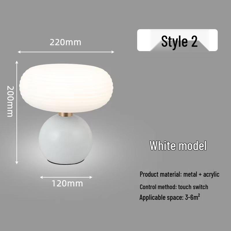 French Cream-Style Table Lamp: Romantic Nordic Night Light for Bedroom & Wedding Decor