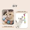 Divertente Set Lancia-Bambole Peluche Interattive Fai-da-te per Gatti/Cani, Kit Pistola Giocattolo per Addestramento Indoor, Lancia Palle di Pelo Silenzioso ad Alta Elasticità