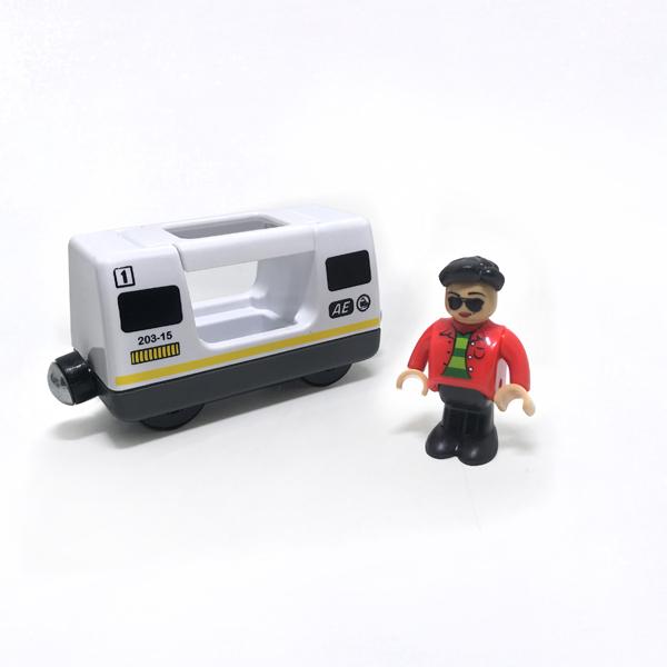 W2 Rlectric Car Harmonious Train Compartment Magnet Link Compatible Wood Track Compatible with All Type 1:64