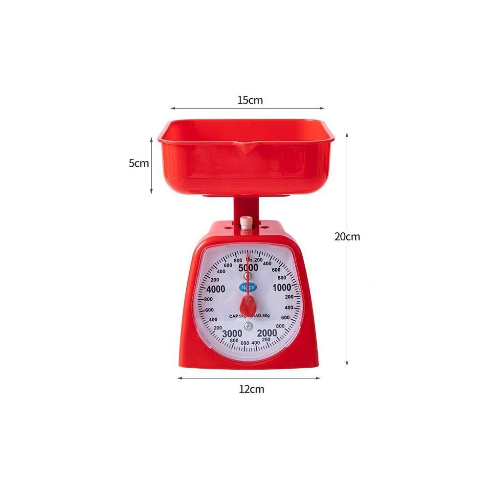 New 1KG 2KG 3KG 5KG Mini Kitchen Scale Plastic Educational Teaching Disc Scale with Pan Food Weighing Scale Balance Precision