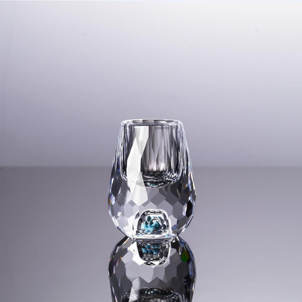 Crystal Baijiu Cups and Decanter Set - Luxury Glassware for Home and Bar Use