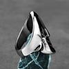 HNSP 316L Stainless Steel Viking Warrior Mask Ring For Men Punk Style Finger Zircon Accessories
