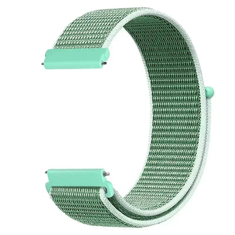 20mm Universal Kids Smart Sport Watch Band Nylon Loop Strap Adjustable Wristwatch Replacement Comfortable Children Watch Straps