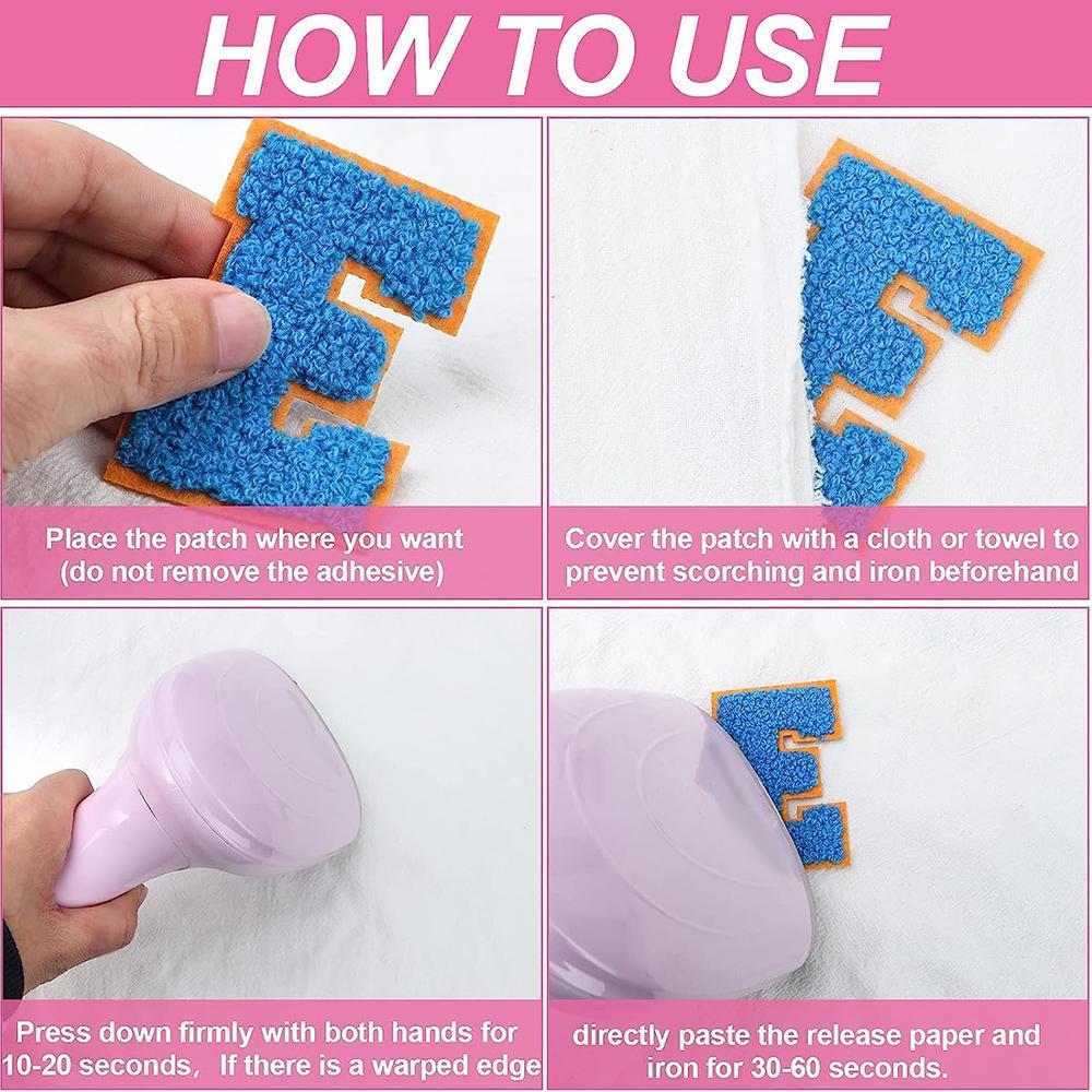 26Pcs English Alphabet Towel Embroidery Mixed Color Patch Handmade Repair For Clothes Accessories