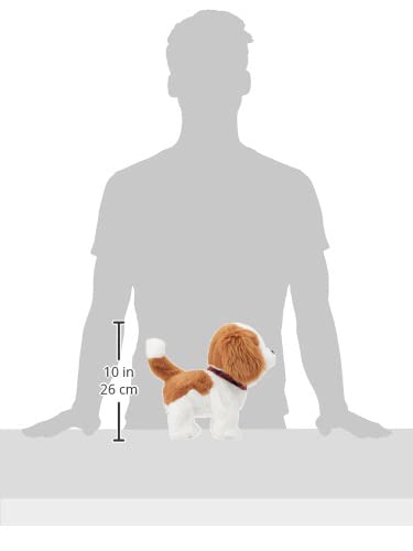 IWAYA Hug&Touch Spoiled Spaniel Battery-operated Plush Toy Electronic Pet with Touch Sensor, Hug Sensor, Sleep Function, Music, and Sounds. Dimensions