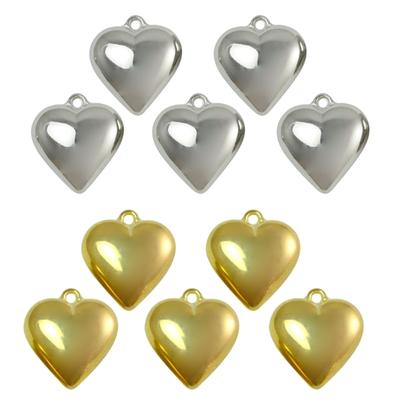 5Pcs Love Heart Pendants DIY Necklace Bracelet Earrings Setting Pendant for Jewelry Making Findings Vanlentines Gift